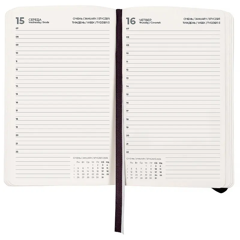 Щоденник Axent 2026 Pocket Strong 104х146 мм чорний (8833-26-01-A) - фото 4