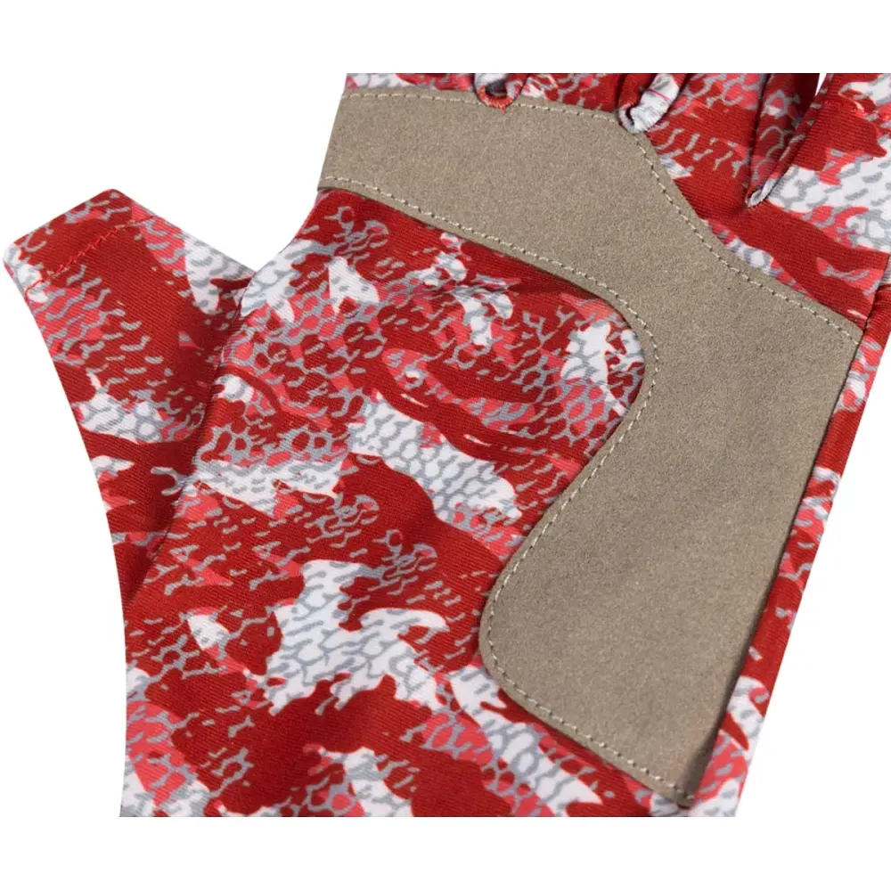 Рукавички Favorite Solar Fishing Gloves 5 Cut S/M к:red - фото 3