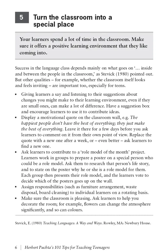 Herbert Puchta’s 101 Tips for Teaching Teenagers - фото 8