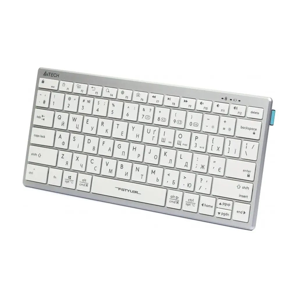 Клавіатура A4Tech FBX51C Wireless/Bluetooth White (4711421972987) - фото 2