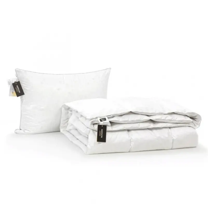 Набір MirSon шовковий №9524 Luxury Exclusive Silk Kapok демі ковдра 140х205 см + подушка білий (2200010805437) - фото 2