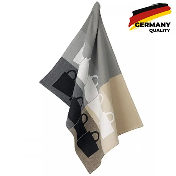 Кухонное полотенце Kela Tabea Чашки, 70х50 см, серый (11730 серо-бежевый) - фото 2