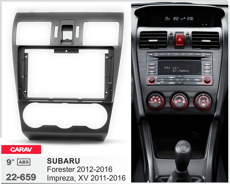 Переходная рамка Subaru Forester, Impreza, XV Carav 22-659 - фото 5
