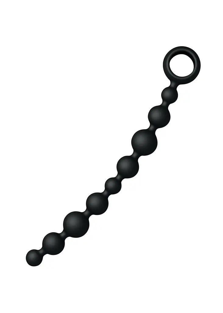 Анальний ланцюжок Joyballs Anal Wave Long 29.8 см (чорний) - фото 4