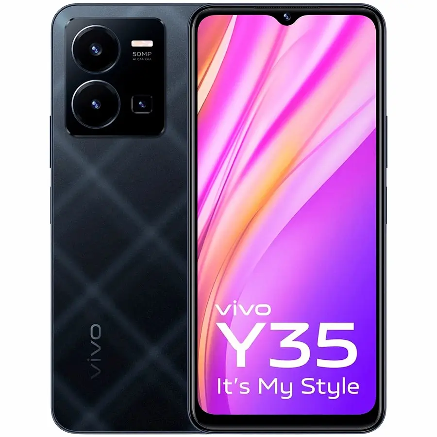 Смартфон Vivo Y35 4/64gb Agate Black (Global) Seller Refurbished