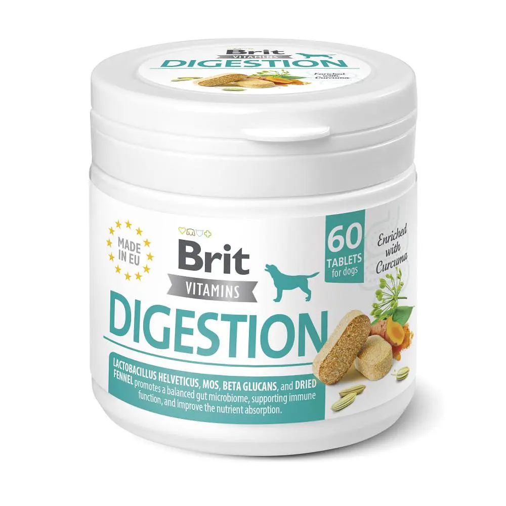 Витамины для собак Brit Vitamins Digestion для пищеварения, 60 таблеток - фото 5