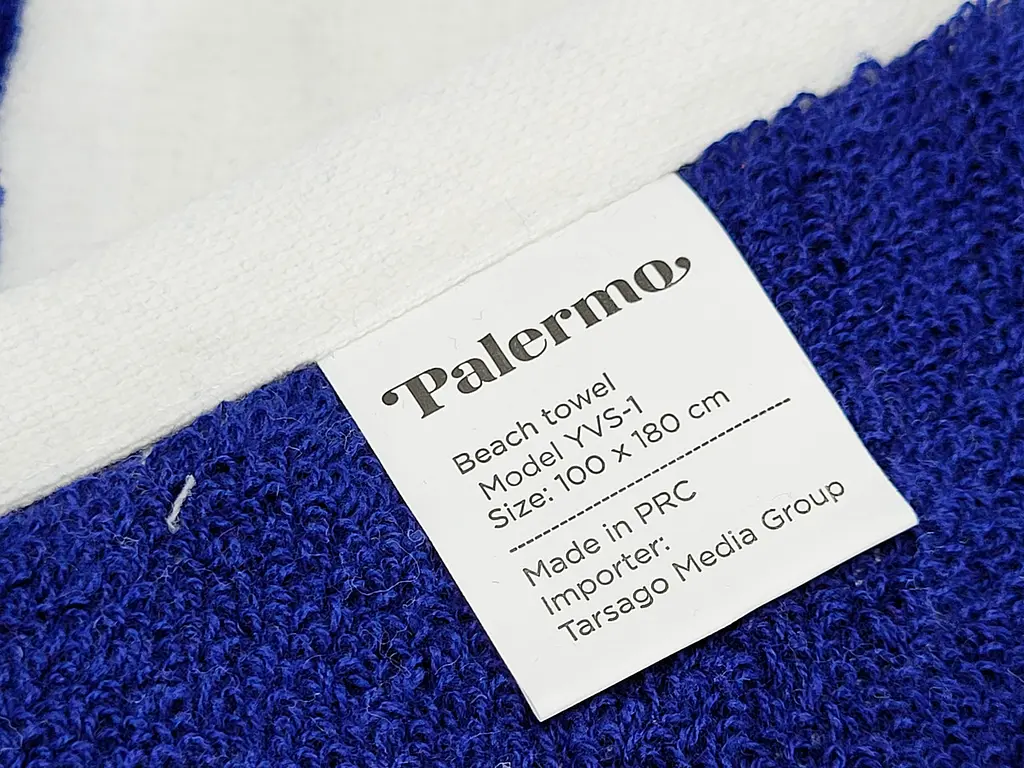 Полотенце пляжное Palermo YVS-1 100% котон 100x180 см - фото 2