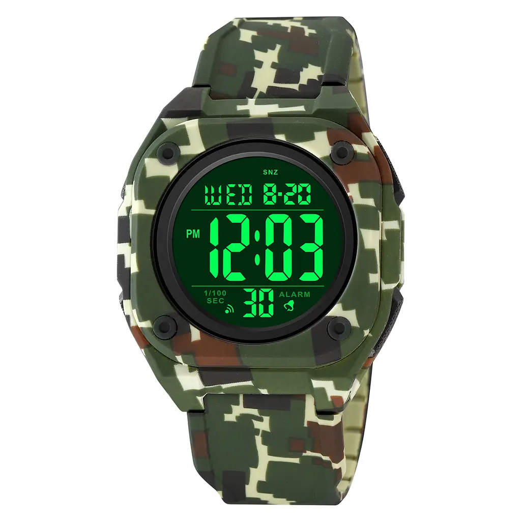 Чоловічий наручний годинник 2160CMGN Camo Green Skmei acs0030216 - фото 4