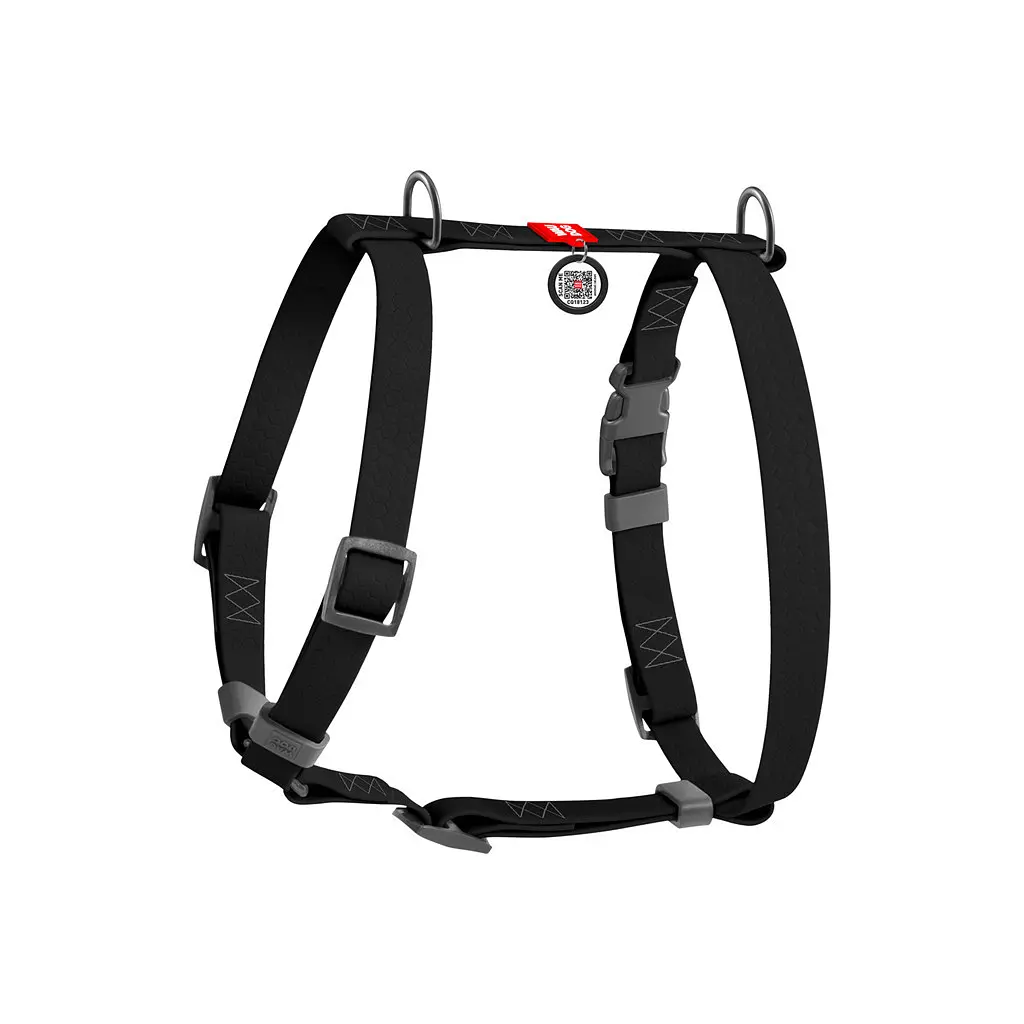 Шлея для собак WAUDOG Waterproof Н-подібна анатомічна L чорна (32631) - фото 2