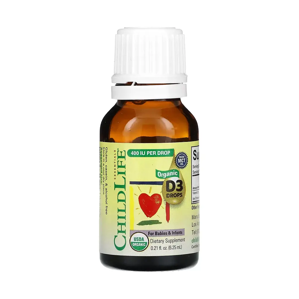 Рідкий Органічний Вітамін D3 для Дітей і Немовлят Organic Vitamin D3 Drops - 6.25 мл - фото 3