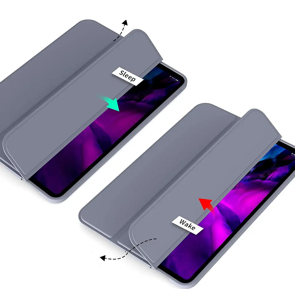 Чохол-книжка BeCover Tri Fold Soft TPU Silicone для Apple iPad Air 13 M2 2024 Пурпуровий (711743) - фото 4