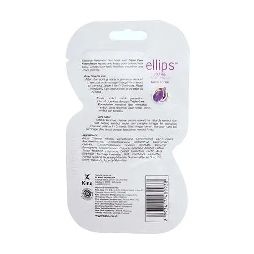 Маска для волосся "Сяйво кольору" 20 гр Ellips Vitamin Hair Mask Nutri Color - фото 2