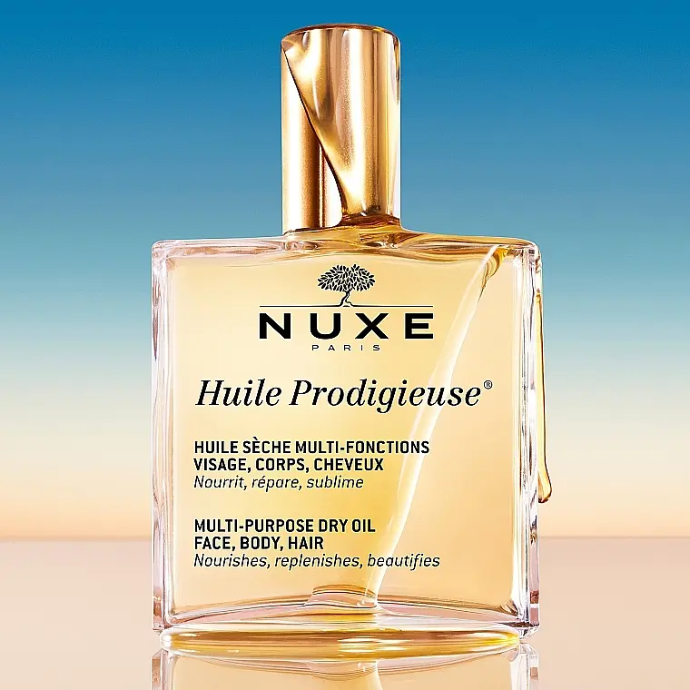 Набор Nuxe Les Iconiques: сухое масло Huile Prodigieuse 50 мл + бальзам для губ Reve de Miel 15 мл + крем для лица Creme Fraiche 3-в-1, 30 мл - фото 3