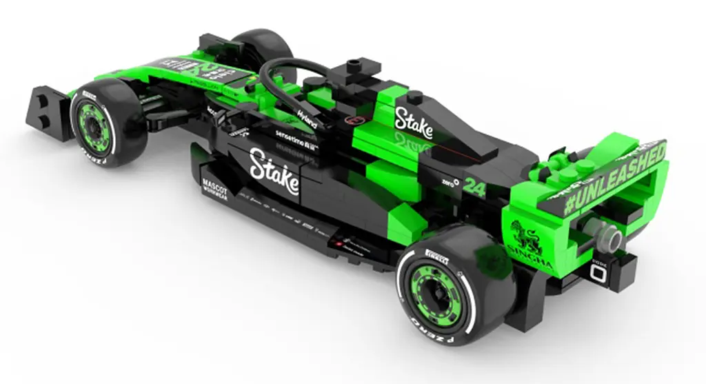 Конструктор детский болид Stake F1 Team KICK Sauber C44 зеленый RASTAR - фото 3