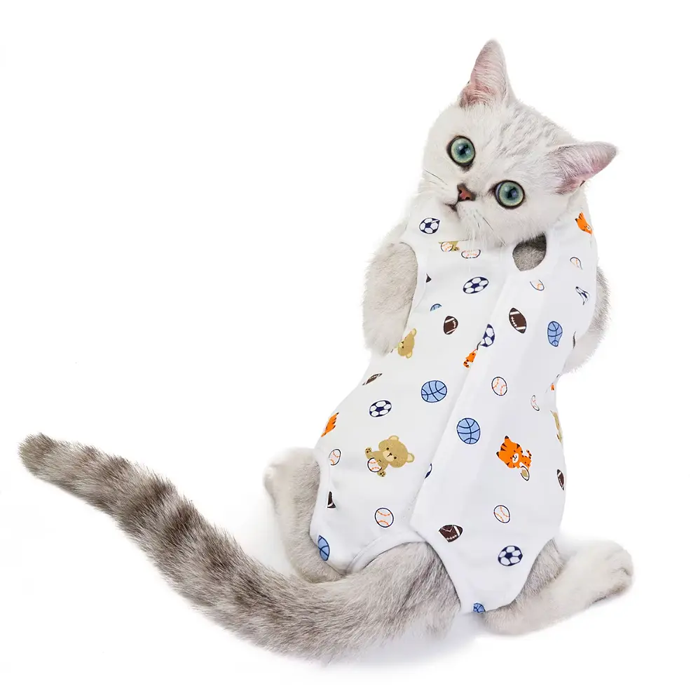 Одяг для котів після операції Longnew Pet Soccer - фото 2