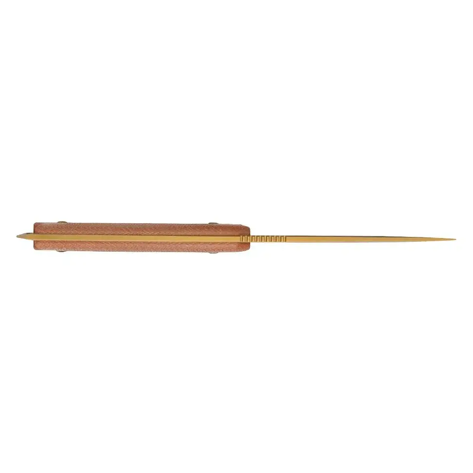 Ніж фіксований мисливський Ruike F186-MN, (11.8 см) D2 / Micarta коричневий - фото 6