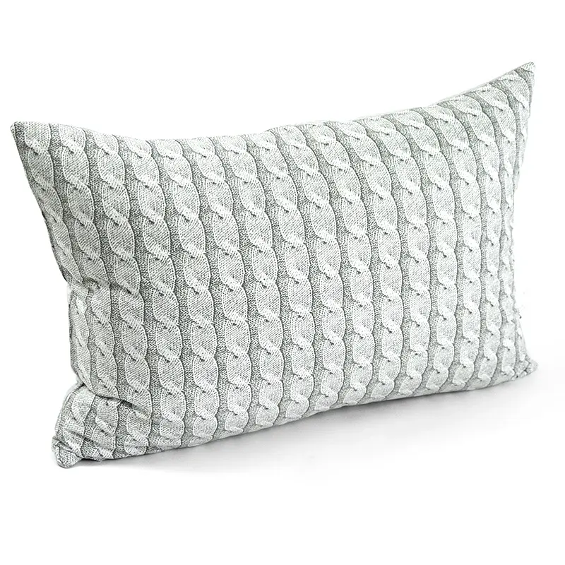 Ковдра зимова силіконова Руно Grey Braid 200х220 см з двома подушками 50х70 см сіра - фото 4