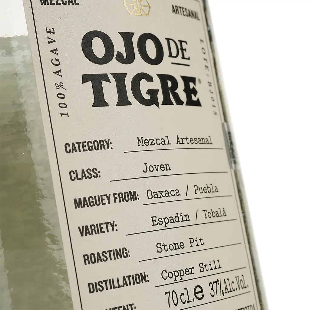 Мескаль Ojo de Tigre Artesanal Espadin Tobala 37% 1.4 л (2 шт. х 0.7 л) - фото 4