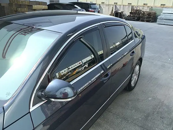 Дефлектори вікон вітровики HIC для Volkswagen B6 B7 2005-2019 вставні Оригінал (VW15-IN) - фото 5
