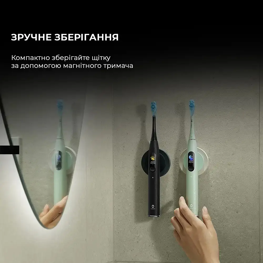 Розумна зубна електрощітка Oclean X Ultra 20 Electric Toothbrush Black (6970810557121) - фото 10
