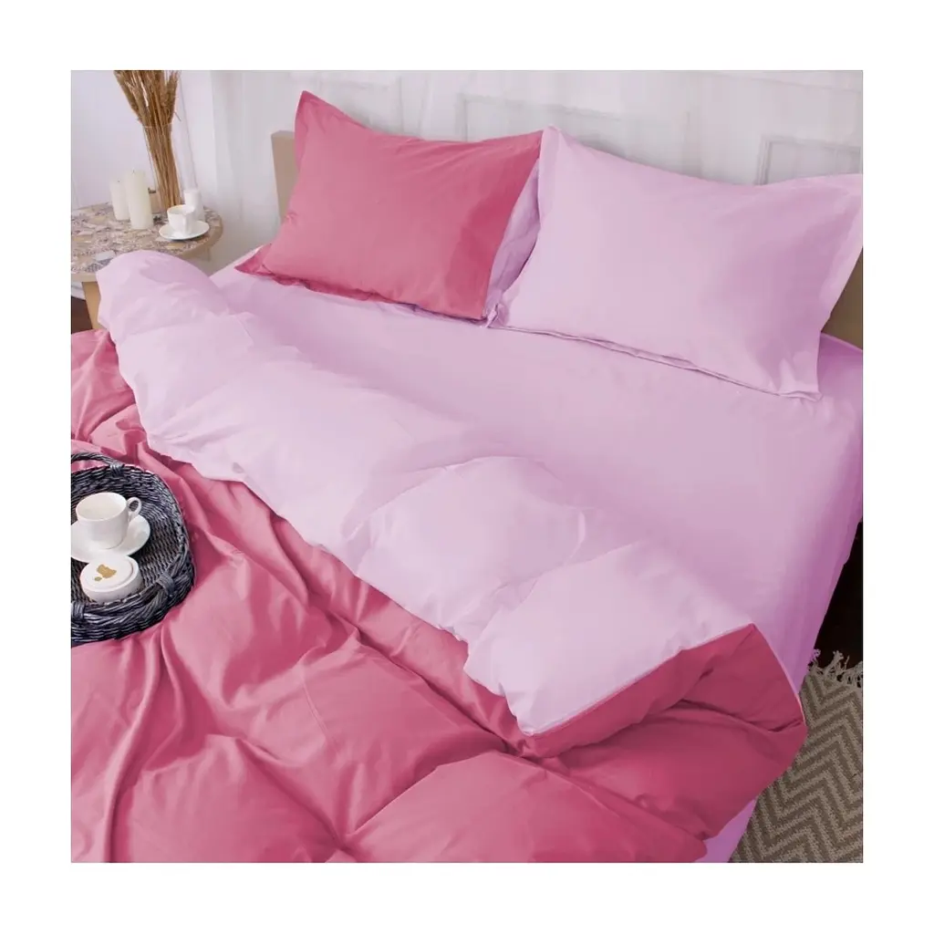 Постільна білизна MirSon Poplin Line 018 + 041 Dahlia 220 x 240 (2200006288824) - фото 2