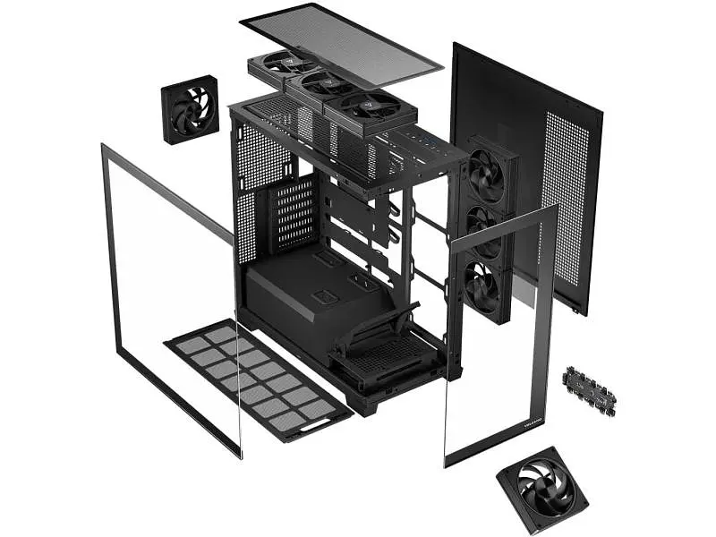 Корпус MODECOM Volcano Stellar ARGB MIDI 8F Black (AT-STELLAR-8F-ARGB-10) - фото 7