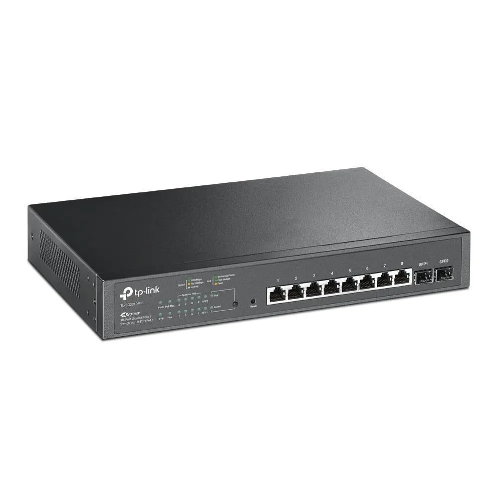 JetStream 10-портовий гігабітний комутатор з 8 портами PoE+, SG2210MP TP-LINK - фото 2