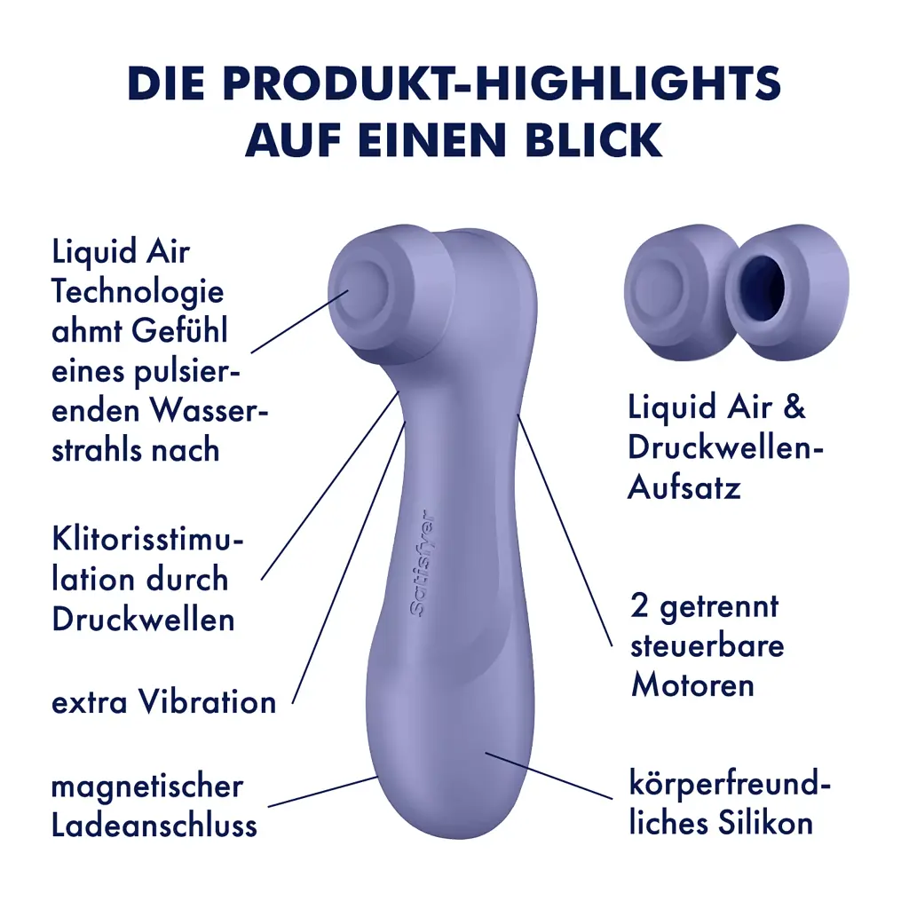 Стимулятор Satisfyer Pro 2 Generation 3 Вакуумный клиторальный фиолетовый - фото 6