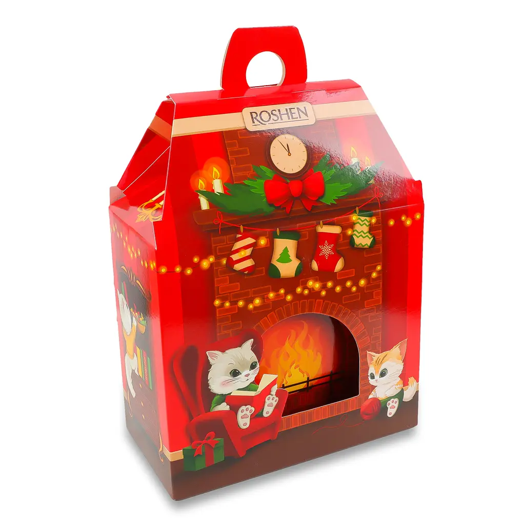 Уцінка. Набір подарунковий Roshen Новорічний камін 665 г - фото 2