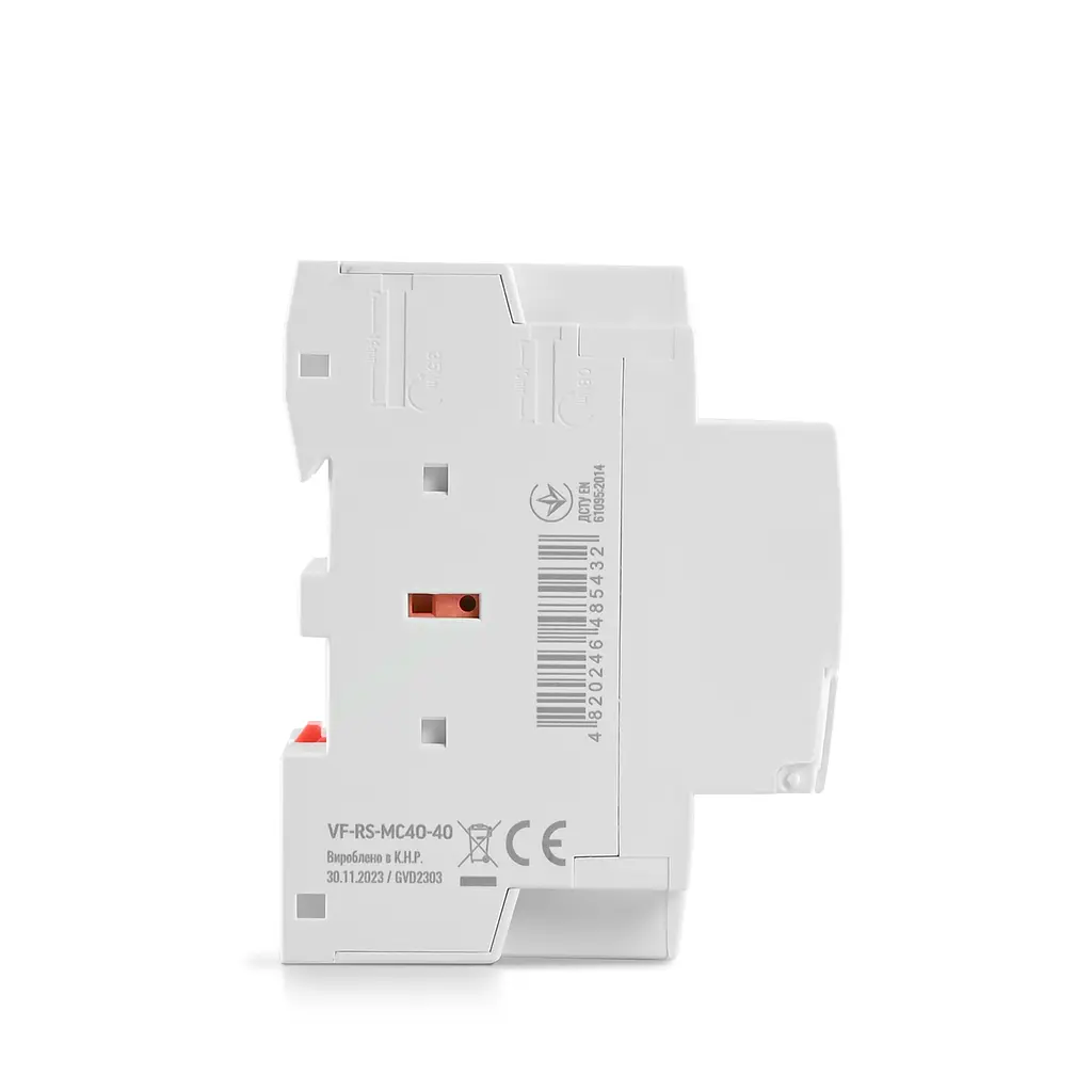 Модульний контактор 4п 40А 4НВ VF-RS-MC4O-40 VIDEX RESIST VIDEX (27914-000) - фото 3