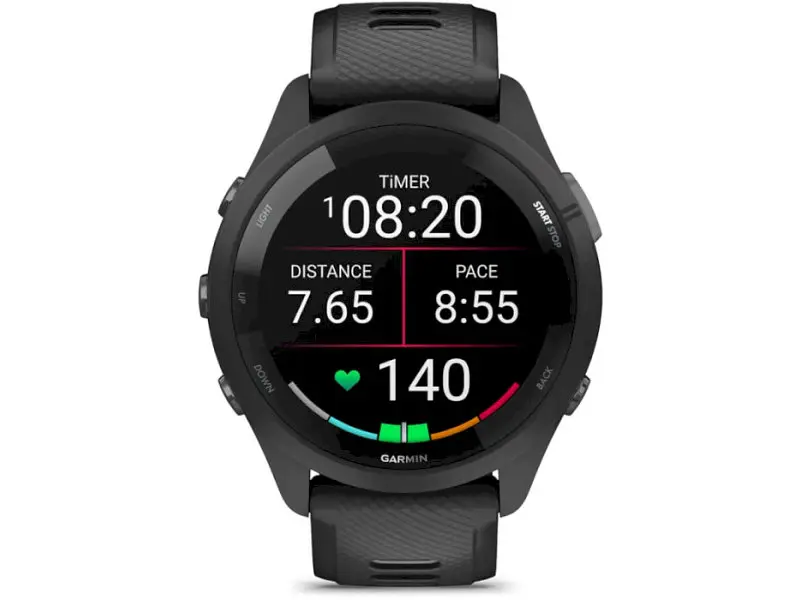 Смарт-годинник Garmin Forerunner 265 Black Bezel and Case w. Black/Powder Gray Silicone Band (010-02810-00/10/50) - фото 4