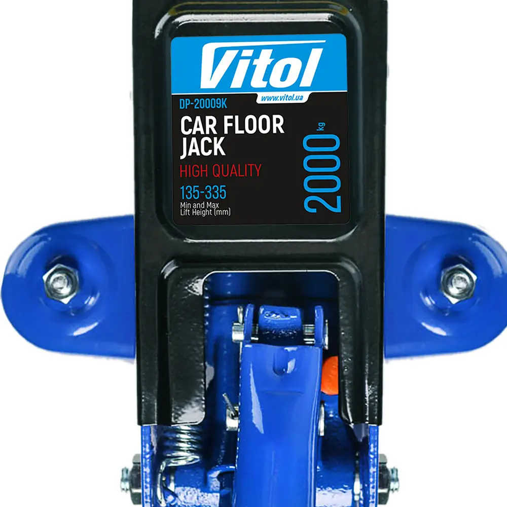 Домкрат гидравлический подкатный Vitol 2т 125-300 мм 6.3 кг в кейсе (DP-20065K) - фото 3