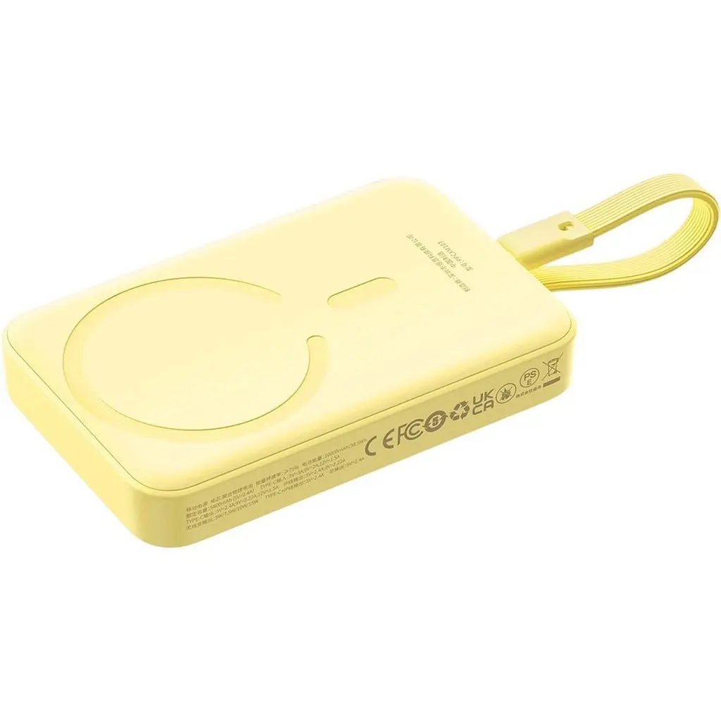 Зовнішній акумулятор Baseus Magnetic Mini 10000mAh 30W Yellow (P1002210BY23-00) [152270] - фото 6