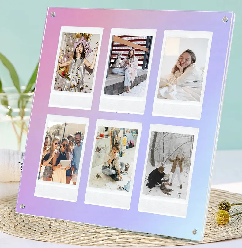 Фоторамка Fujifilm Instax Mini на 6 фото акрилова, різнокольорова - фото 6