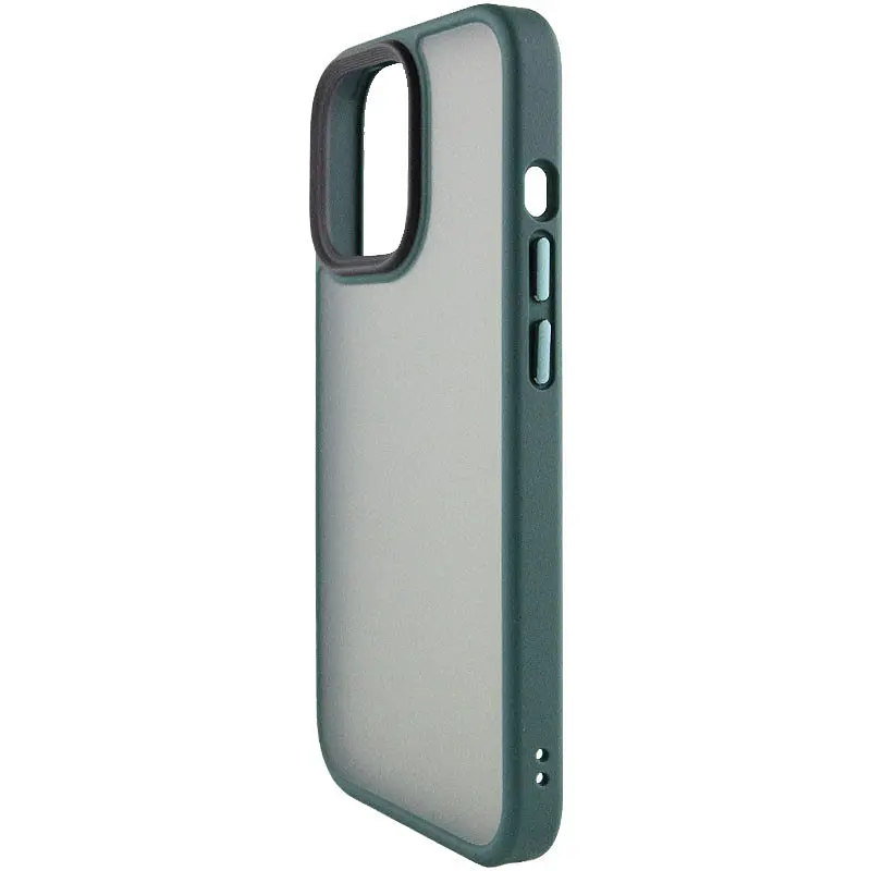 TPU+PC чохол Metal Buttons для Apple iPhone 12 Pro Max 6.7" Зелений, TPU+PC - фото 3
