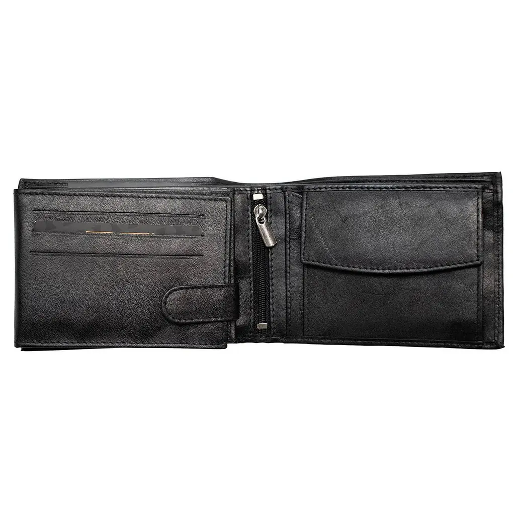 Портмоне мужское кожаное Semi Line RFID Black (P8276-0) - фото 2