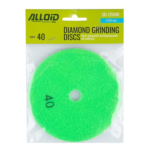 Коло алмазне шліфувальне Alloid на липучці 125 мм зерно 40 (DD-125040) - фото 2