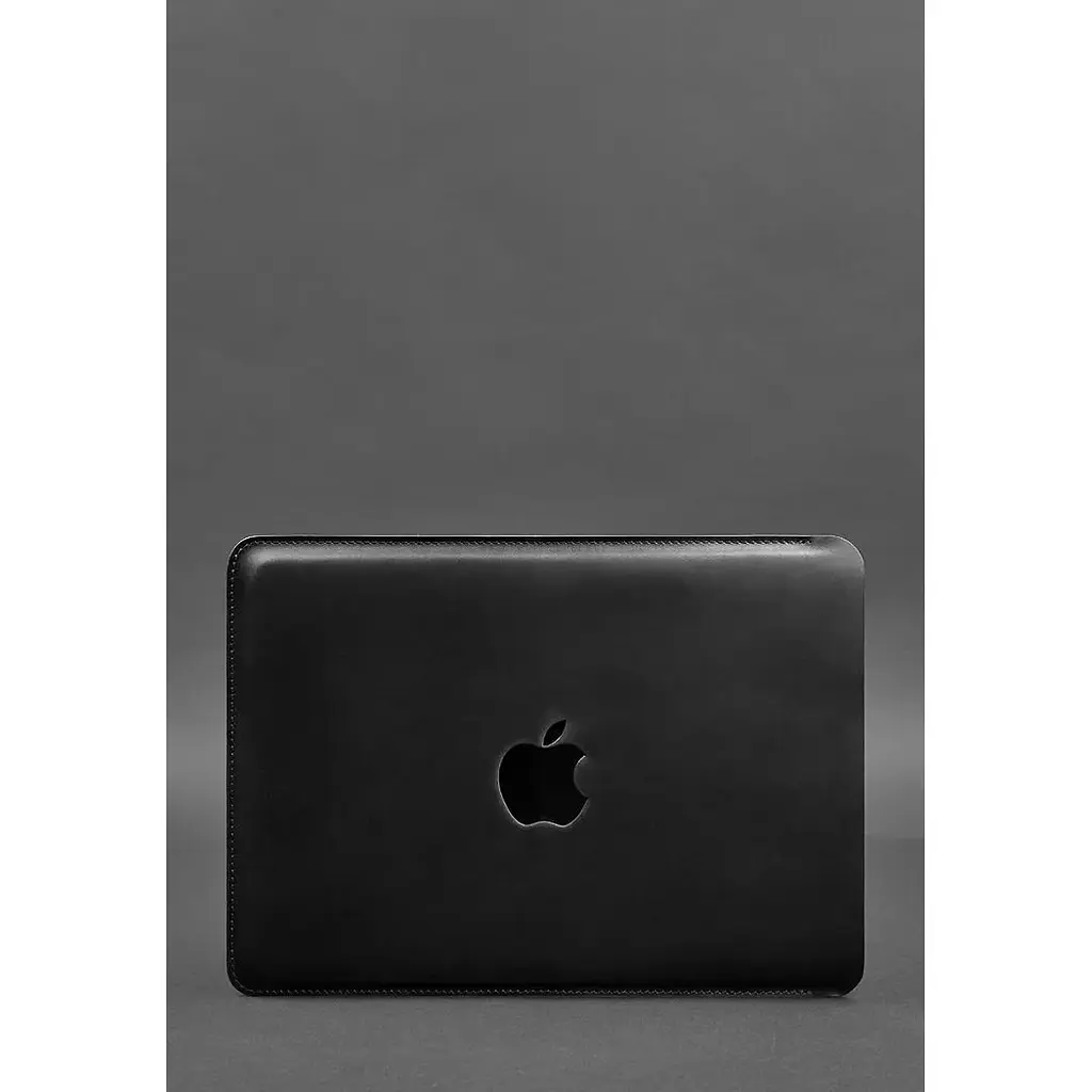 Шкіряний чохол BlankNote Crazy Horse для MacBook 13 дюймів Чорний - фото 2