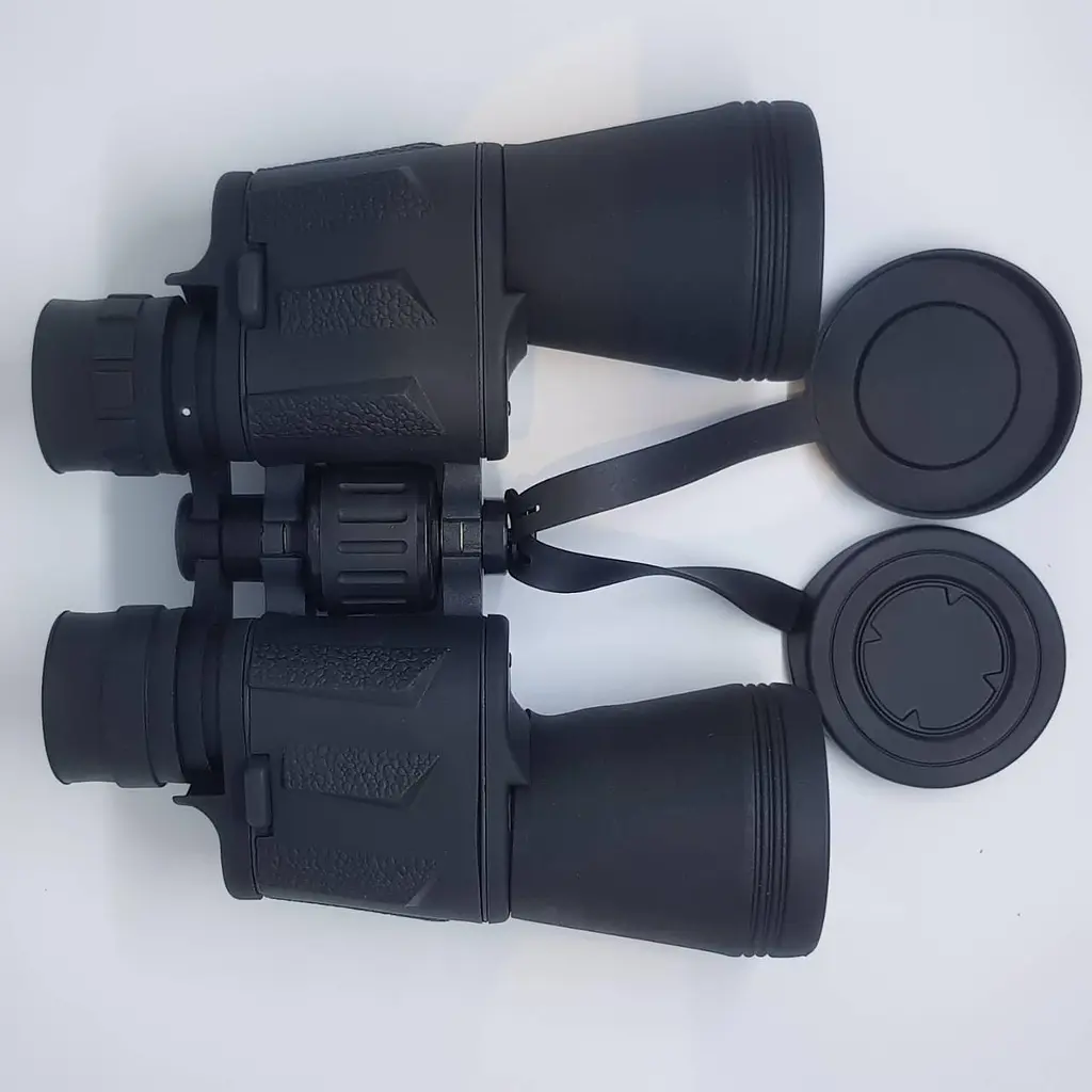 Бінокль прогумований з чохлом 20 крат оптика для спостереження LandView 20x50 чорний - фото 3