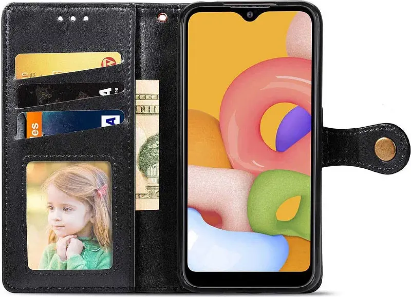 Чохол-книжка GETMAN Gallant Cover Case для Tecno Camon 19 Neo Black [84387] - фото 4