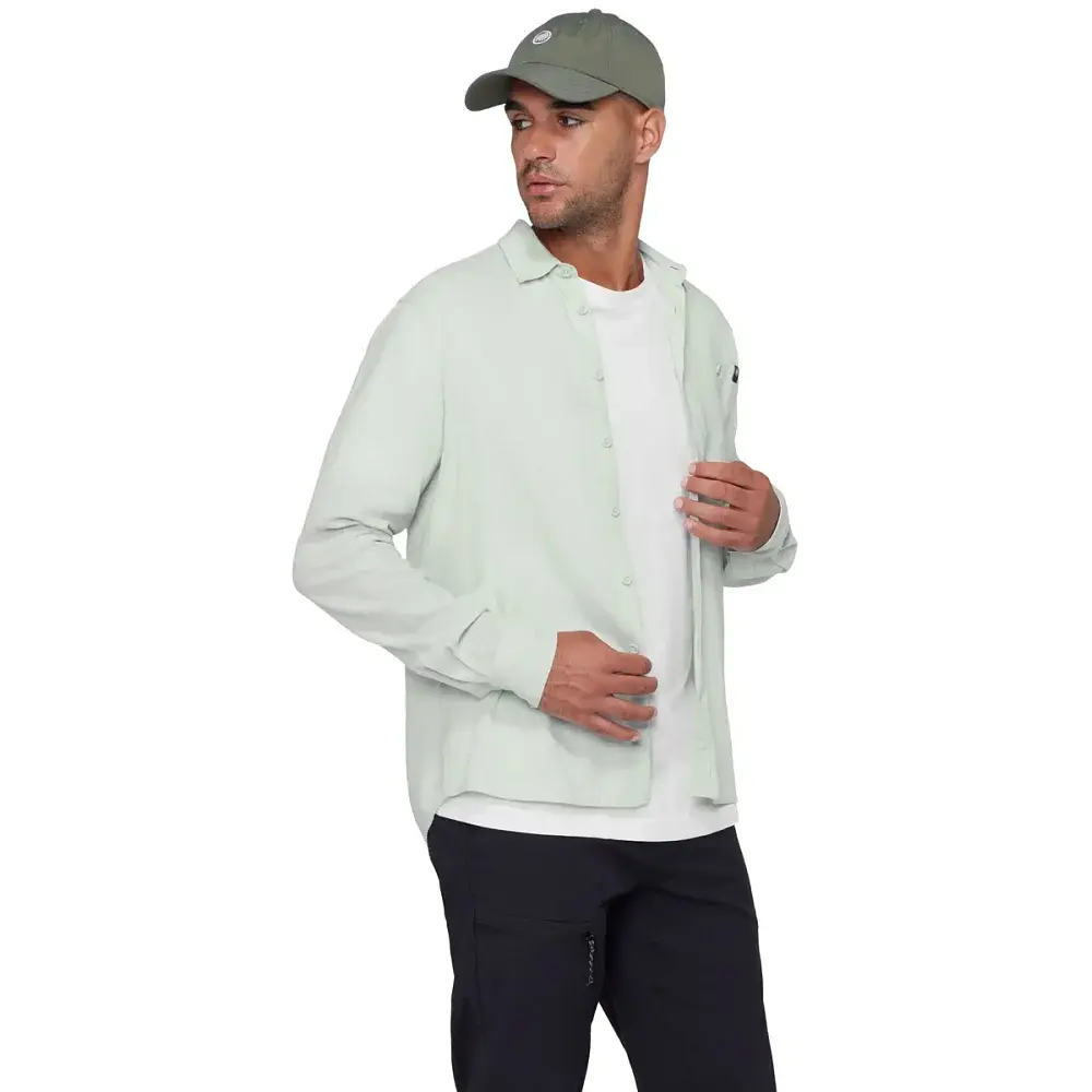 Сорочка Mammut Alvra Summer Longsleeve Shirt M XXL silver sage - фото 3