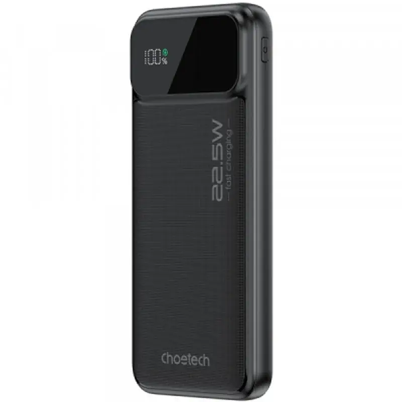 Батарея універсальна Choetech 10000mAh 22.5W, PD, QC/3.0, USB-A, USB-C, Black (B728-CCBK)