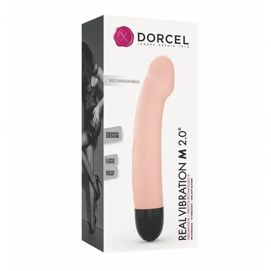 Вибратор для точки G Dorcel Real 2.0 22 см телесный - фото 6