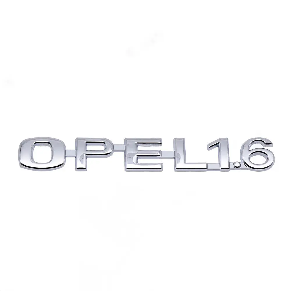 Емблема напис Opel-1.6 Опель 135х20 мм Хром (Завод) - фото 2