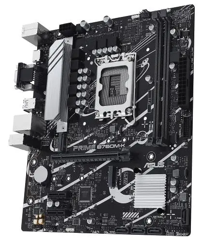 Материнская плата LGA1700, Asus PRIME B760M-K, B760, 2xDDR5, Int.Video(CPU), 4xSATA3, 2xM.2, 1xPCI-E 16x 4.0, 2xPCI-E 1x 4.0, Realtek 7. 5xUSB3.2/4xUSB2.0, VGA/HDMI, MicroATX - фото 4