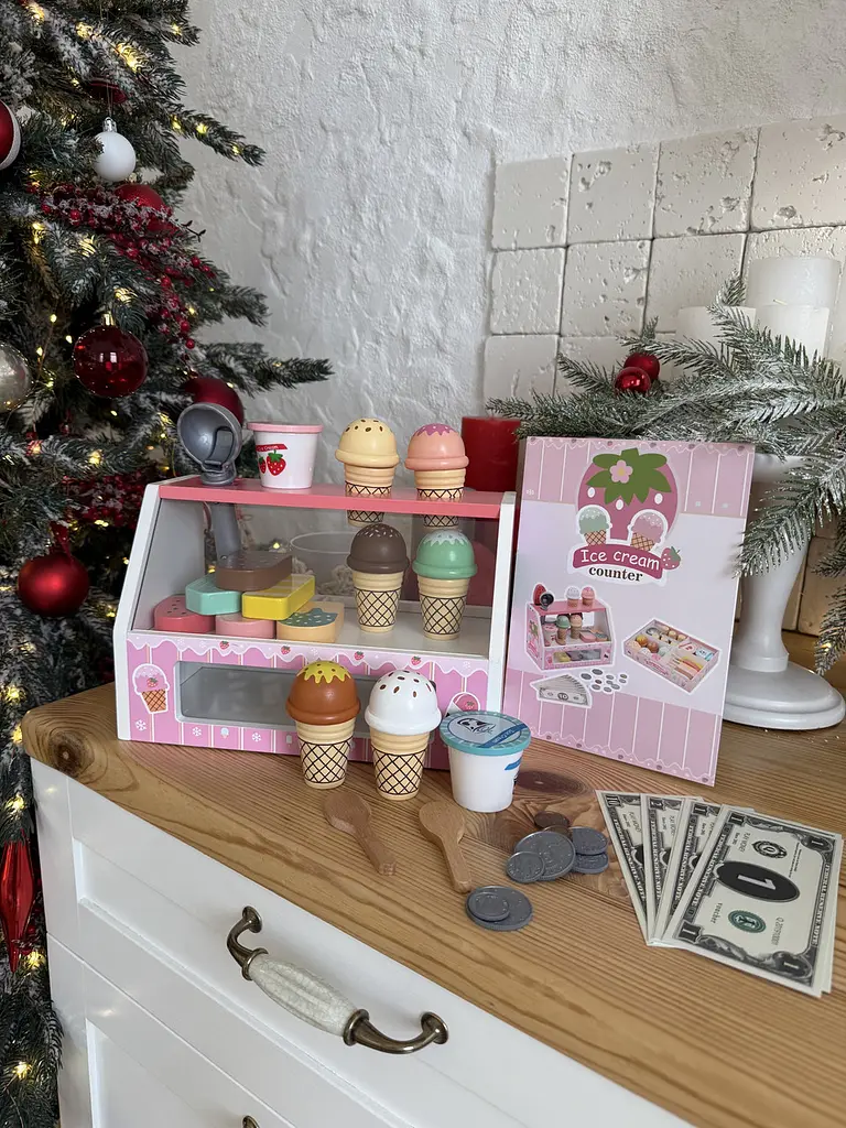 Деревянный набор мороженого Ice Cream Counter   - фото 2