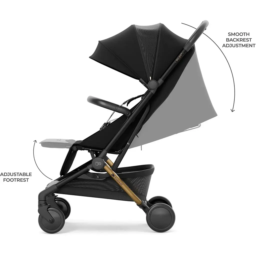 Коляска прогулянкова Kinderkraft Pilot 2 Midnight Black (SPILO02BLK0000) - фото 10