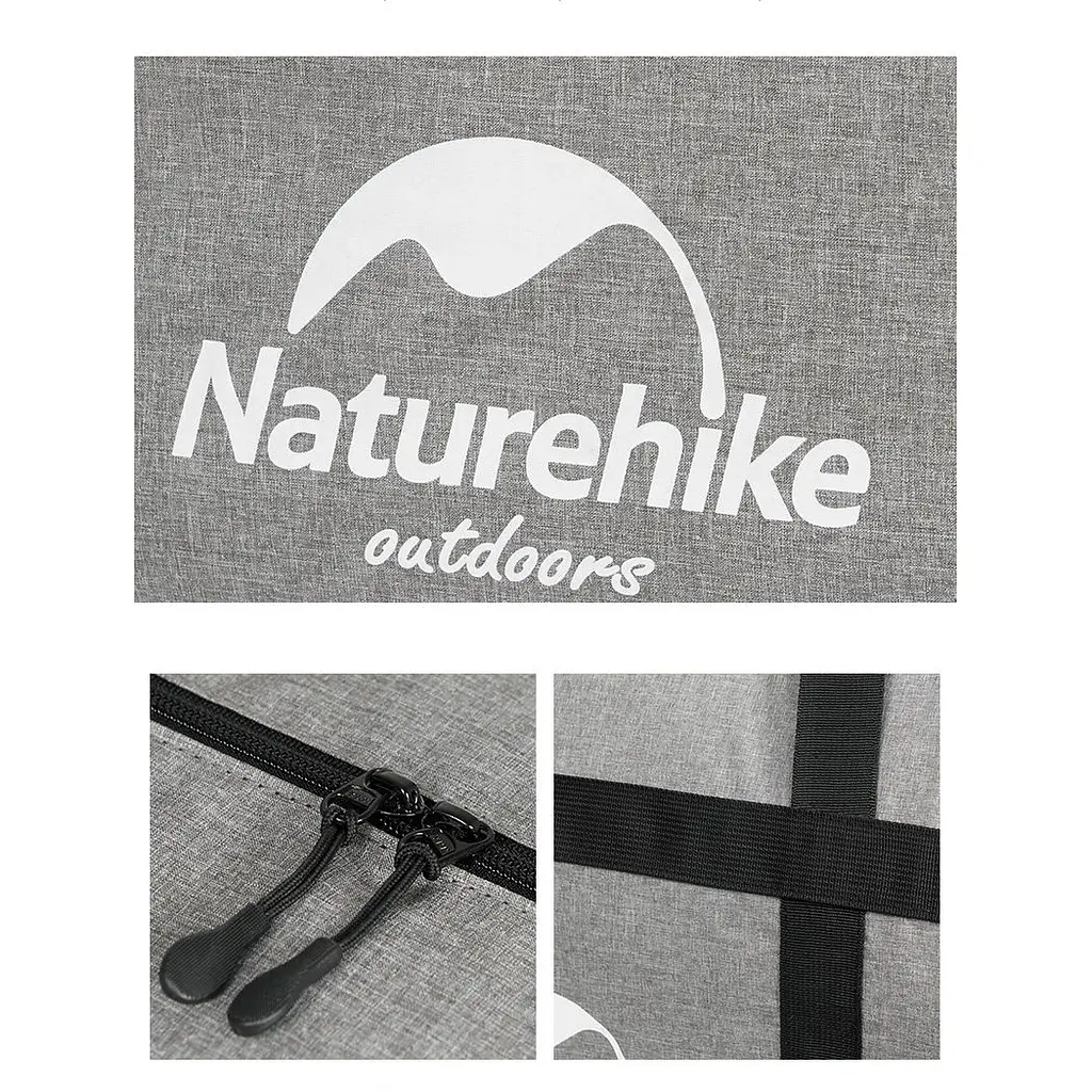 Сумка-баул для зберігання портативна Naturehike NH17S021-M 45 л темно-сірий - фото 3