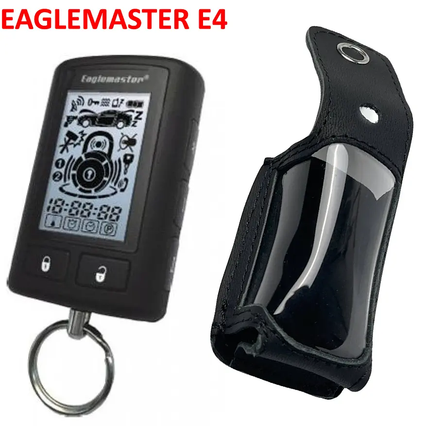 Чохол на пульт сигналізації EAGLEMASTER E4 LCD 2-Way шкіряний чорний - фото 2