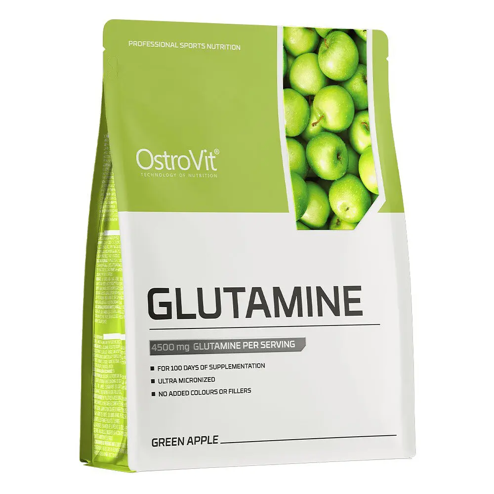 Амінокислота OstroVit Glutamine 500 г - Зелене яблуко